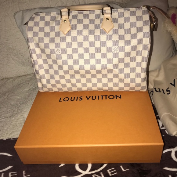 Louis Vuitton Handbags - Louis Vuitton speedy 35 Damier Azur